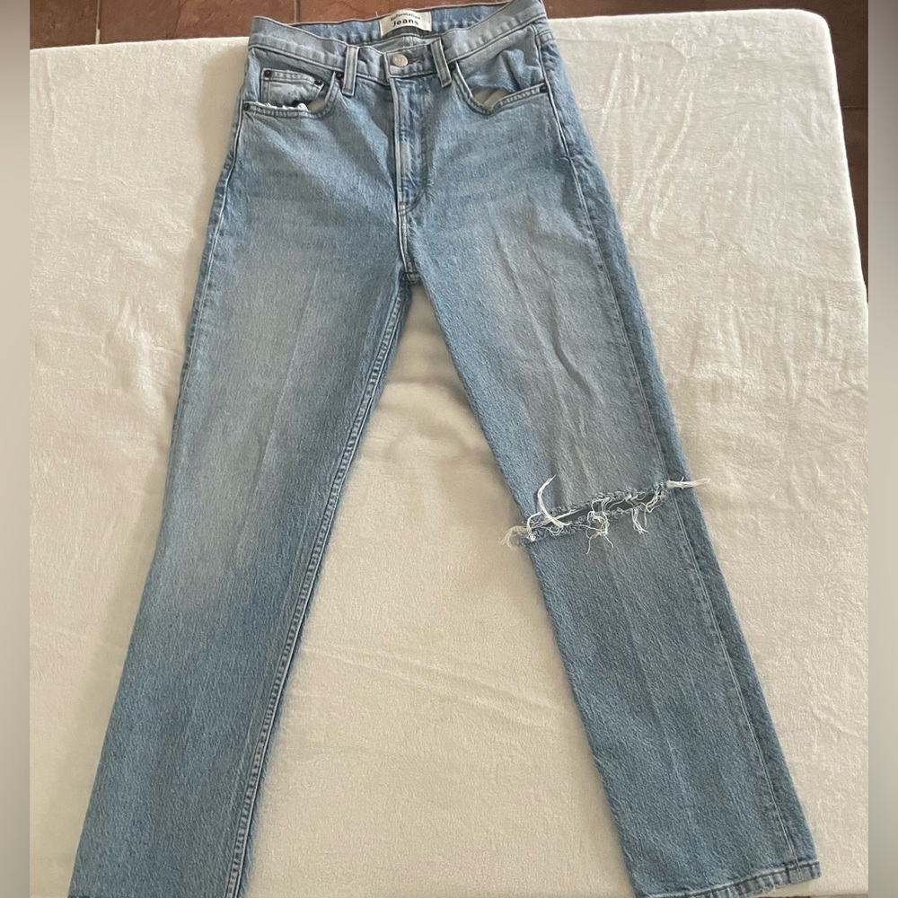 Reformation Light Blue Denim Jeans
